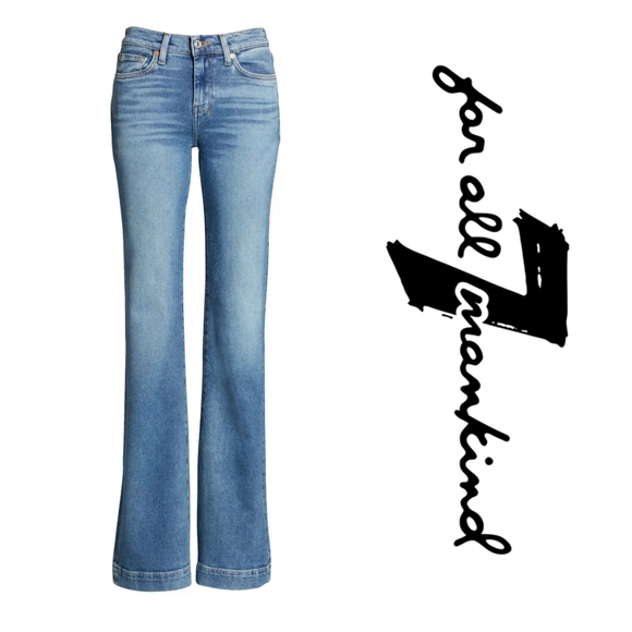 7 For All Mankind - Dojo in Luxe Vintage Lyme - Size 26 - Picture 3 of 6